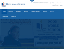 Tablet Screenshot of doonworldschool.com